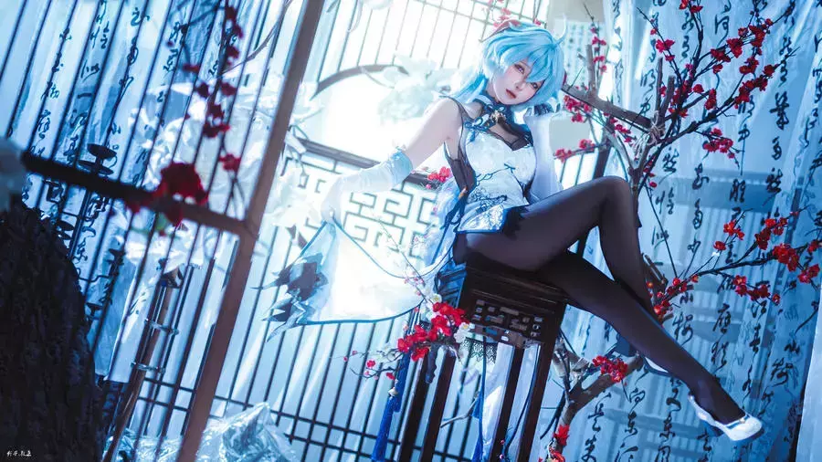 No.313 – 2024年会员 原神 甘雨 旗袍 [27P] 超高清国内美女模特精选套图-丽图社