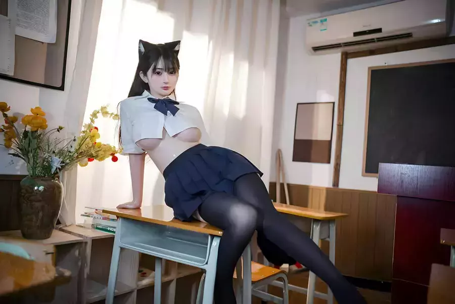 No.143 – JK猫耳 [47P] 绝美身材高清美女壁纸写真-丽图社