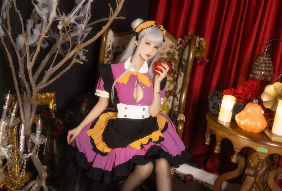 No.018 – 万圣黑丝女仆 [37P] 性感美女图片-丽图社