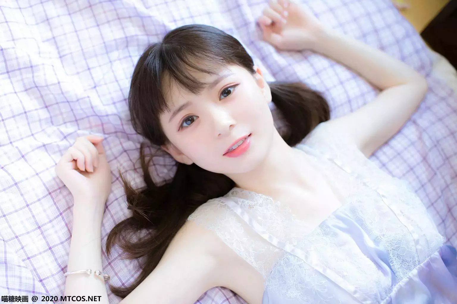 喵糖映画少女写真 VOL.321 蓝色私房 女性写真素材-丽图社