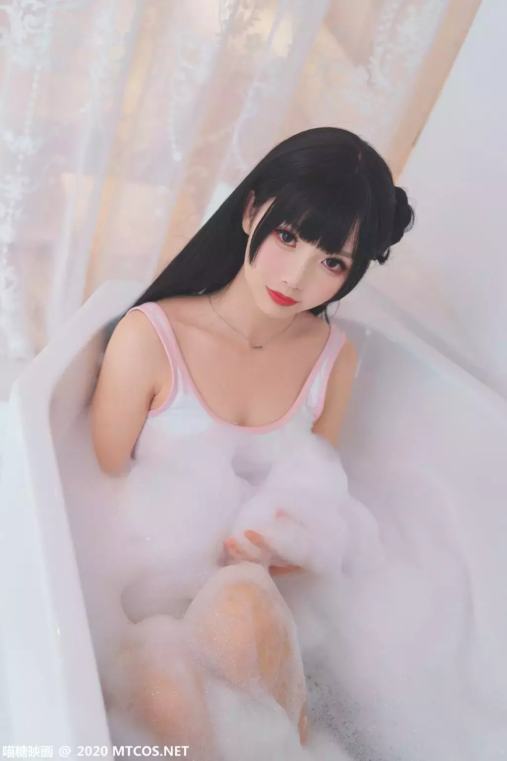 喵糖映画少女写真 VOL.167 洗澡澡 浴缸泡泡 影楼美女写真高清图片-丽图社