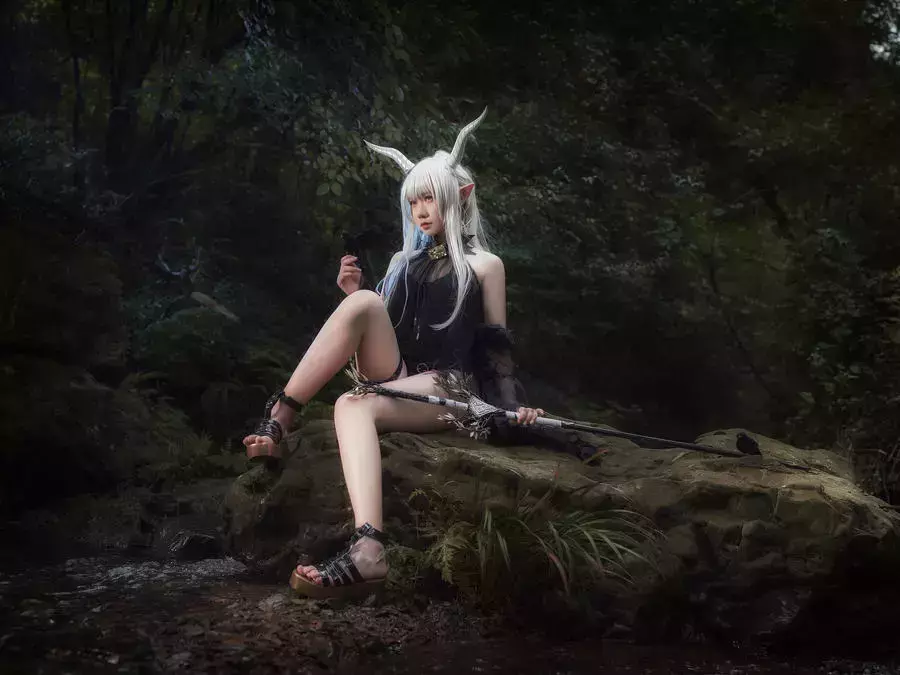 No.094 – 明日方舟 闪灵泳装 [20P] 唯美性感身材美女图片壁纸-丽图社