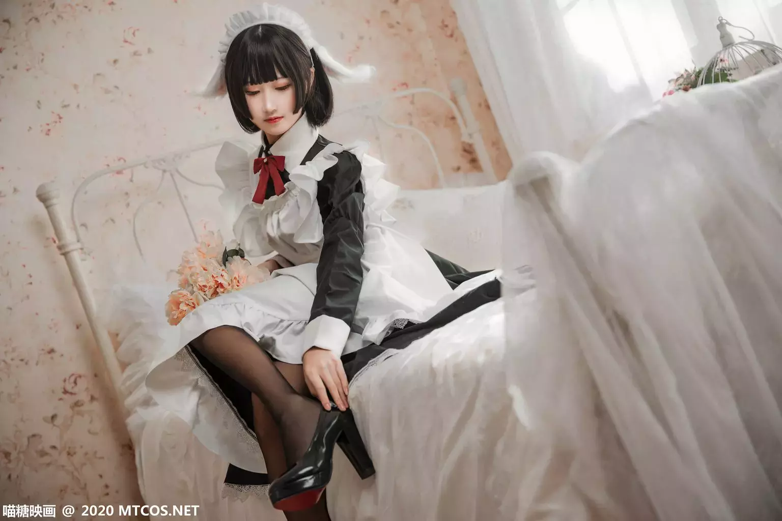 喵糖映画少女写真 VOL.193 兽耳黑丝女仆 气质美女妩媚写真-丽图社