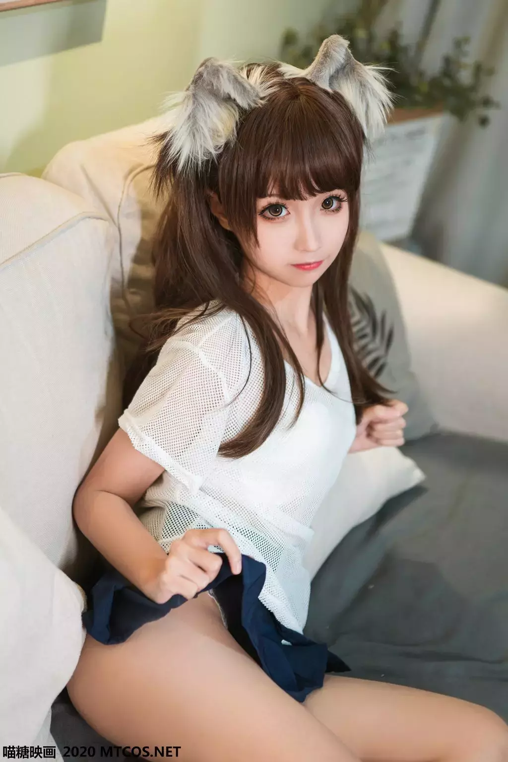 喵糖映画少女写真 VOL.116 短裙喵耳 性感写真图片-丽图社