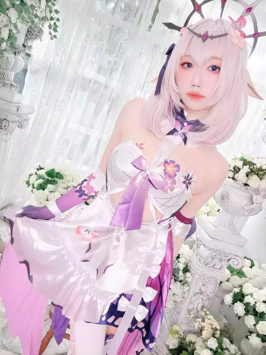 No.017 – 崩坏·星穹铁道 遐蝶 [19P] 夏天照着穿优雅又高级的写真-丽图社