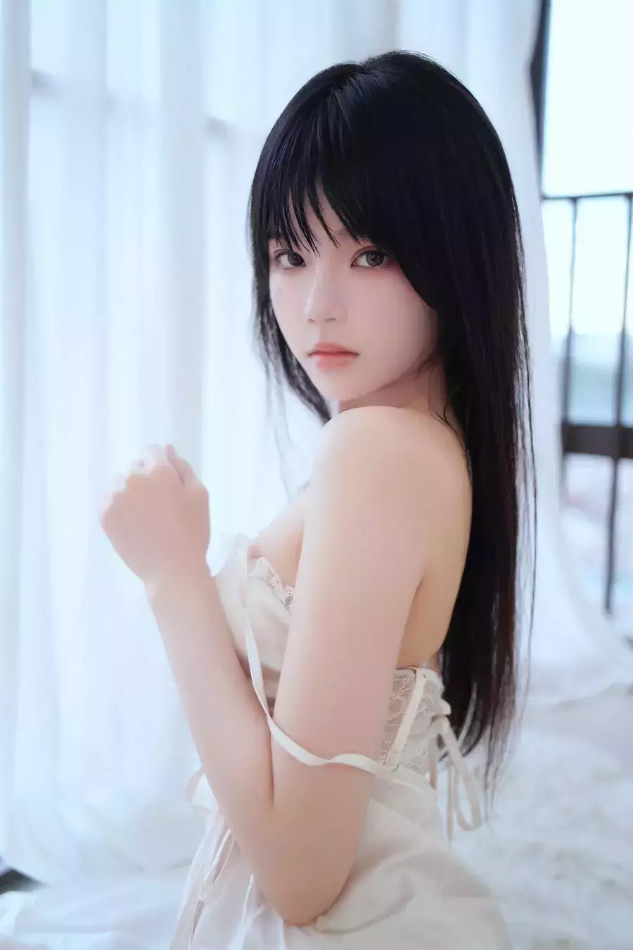 No.248 – 奶油盛宴 [29P 3V] 美女经典黑丝写真套图-丽图社