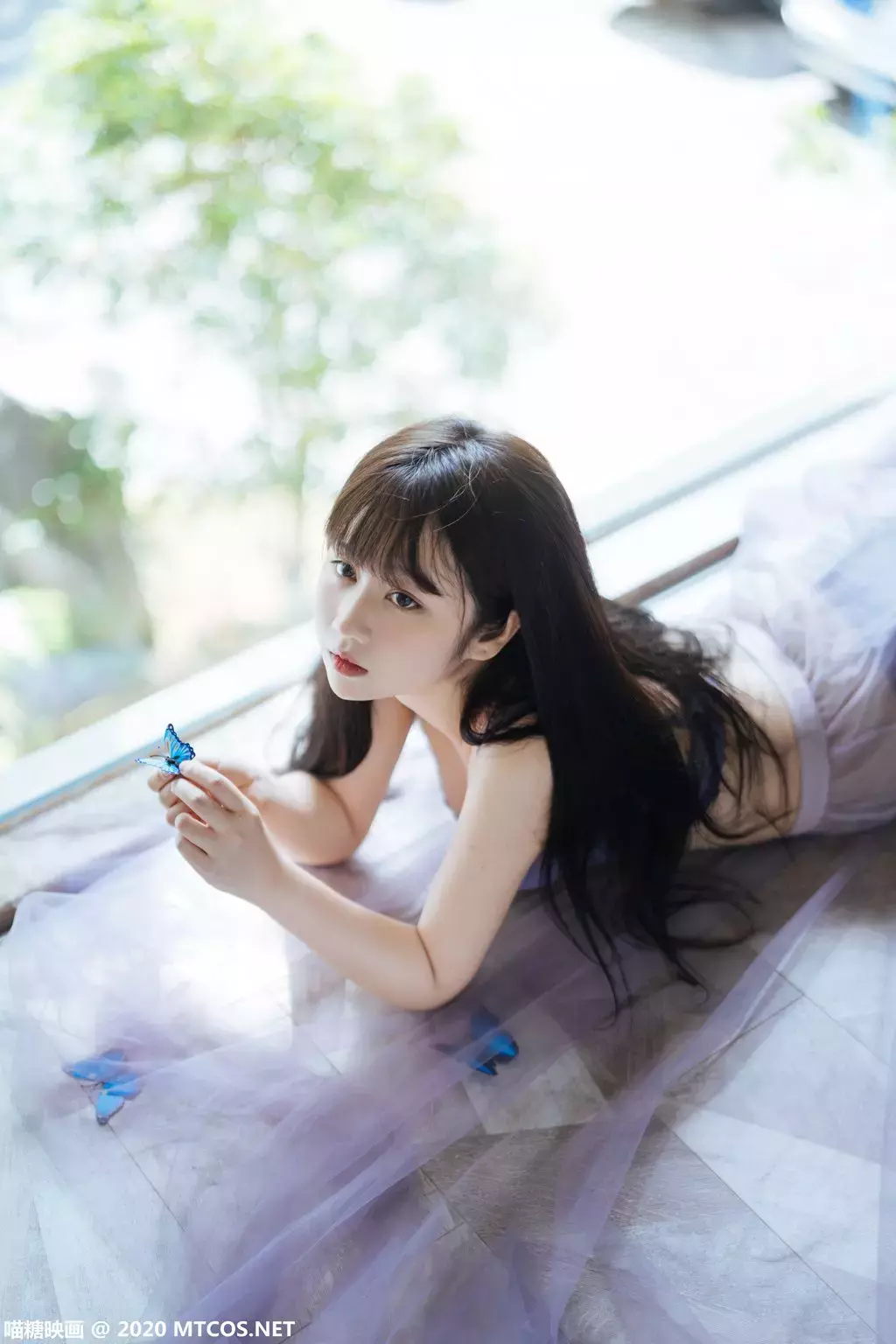 喵糖映画少女写真 VOL.309 蓝蝶静夏 美女模特性感写真图片-丽图社