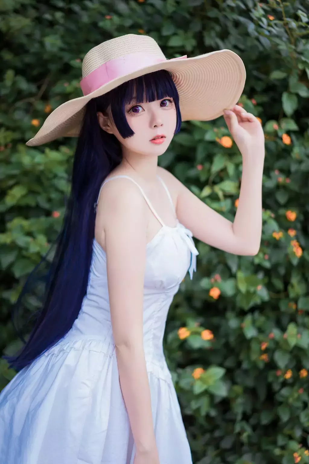 喵糖映画少女VOL.414 花园白裙 甜美可爱!少女小清新写真精选-丽图社