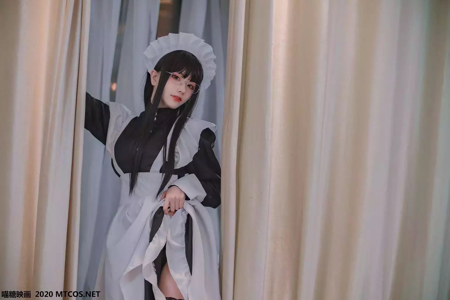 喵糖映画少女写真 VOL.120 女仆眼镜娘 男生喜欢的氛围感写真!-丽图社