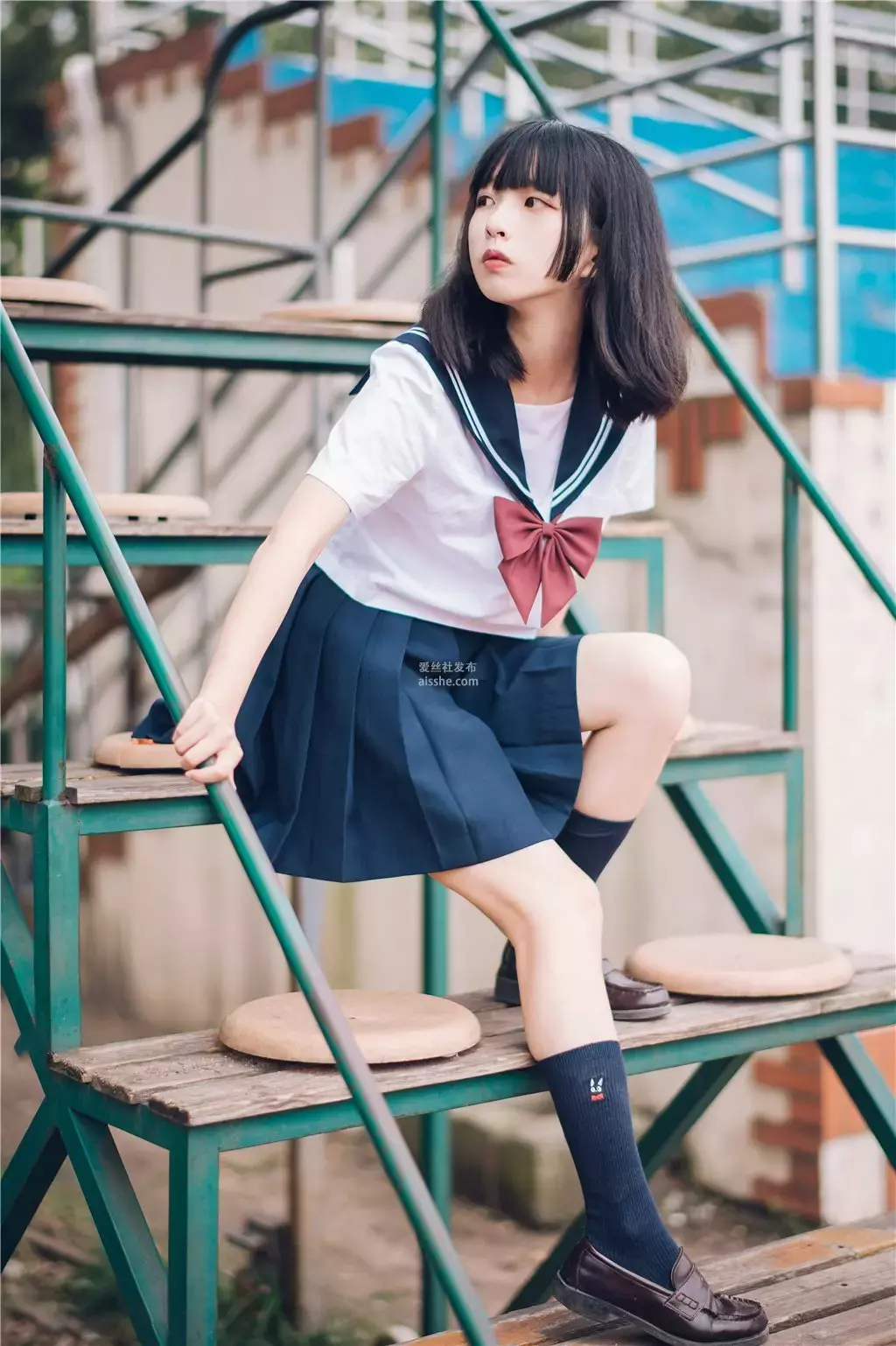 喵糖映画少女VOL.397 课室XUE妹 高清4K全面屏手机壁纸-丽图社