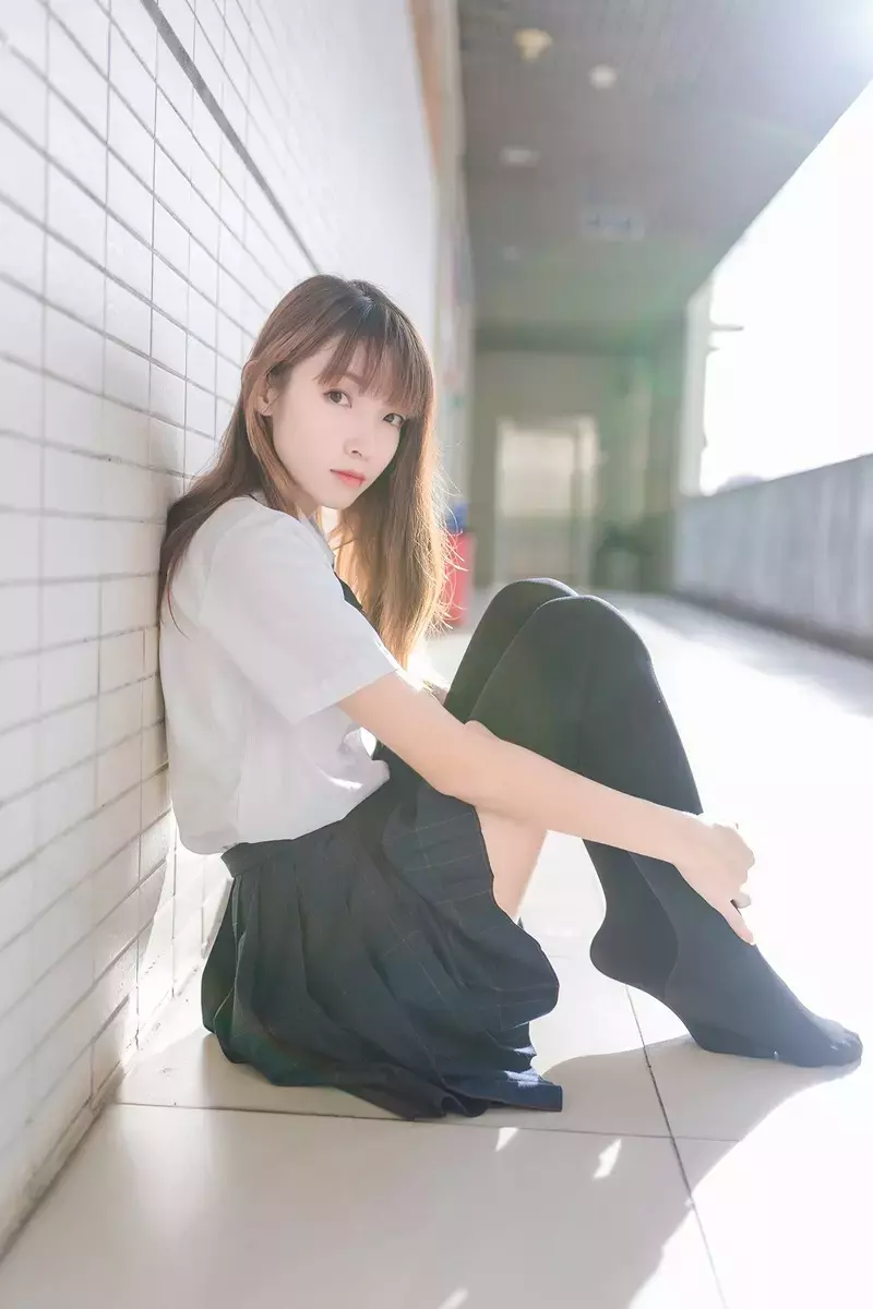 风之领域写真 No.071 校园黑丝JK少女 美女写真免费图片-丽图社