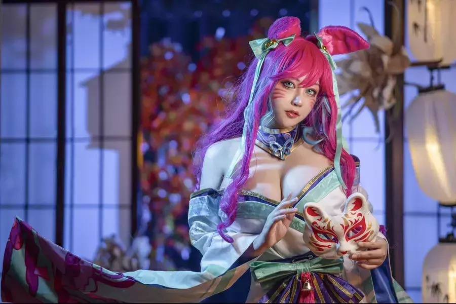 No.037 – 英雄联盟 灵魂莲华 阿狸 [17P 1V] 清纯美女套图-丽图社