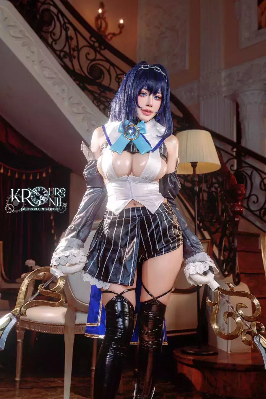 No.238 – Ouro Kronii [78P 8V] 长裙比基尼风美女写真-丽图社