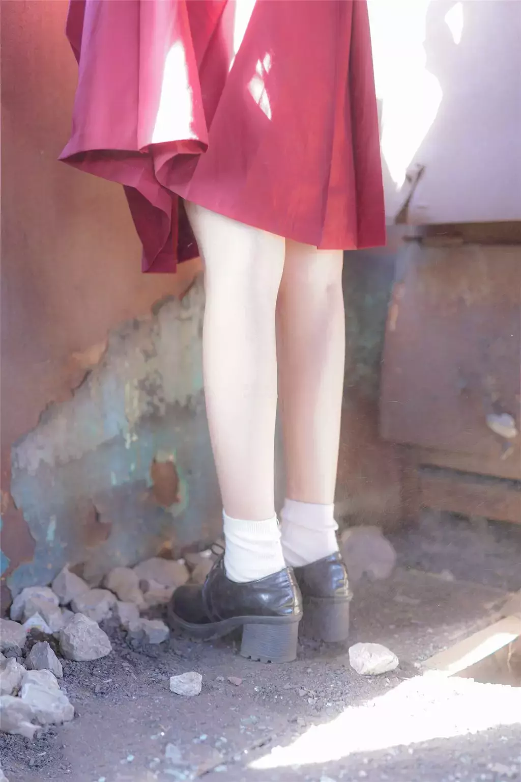 喵糖映画少女VOL.444 红色JK裙 甜美可爱!少女小清新写真精选-丽图社