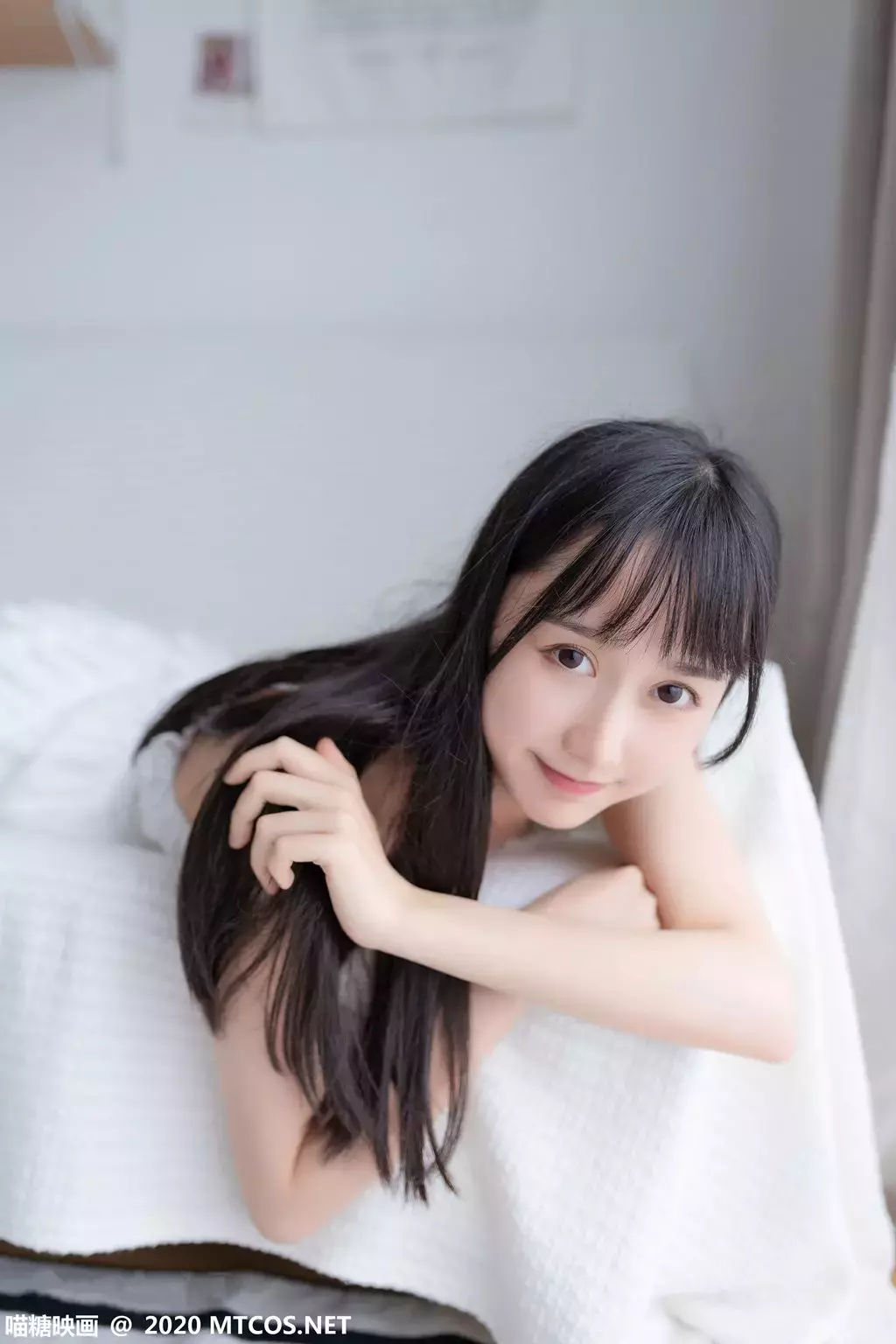 喵糖映画少女写真 VOL.187 清纯白裙少女 美女美女写真图片-丽图社