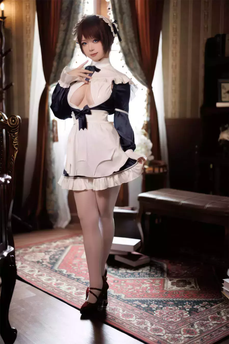 No.030 – 屑屑女仆长 [28P] 美女好身材自拍锁屏壁纸-丽图社