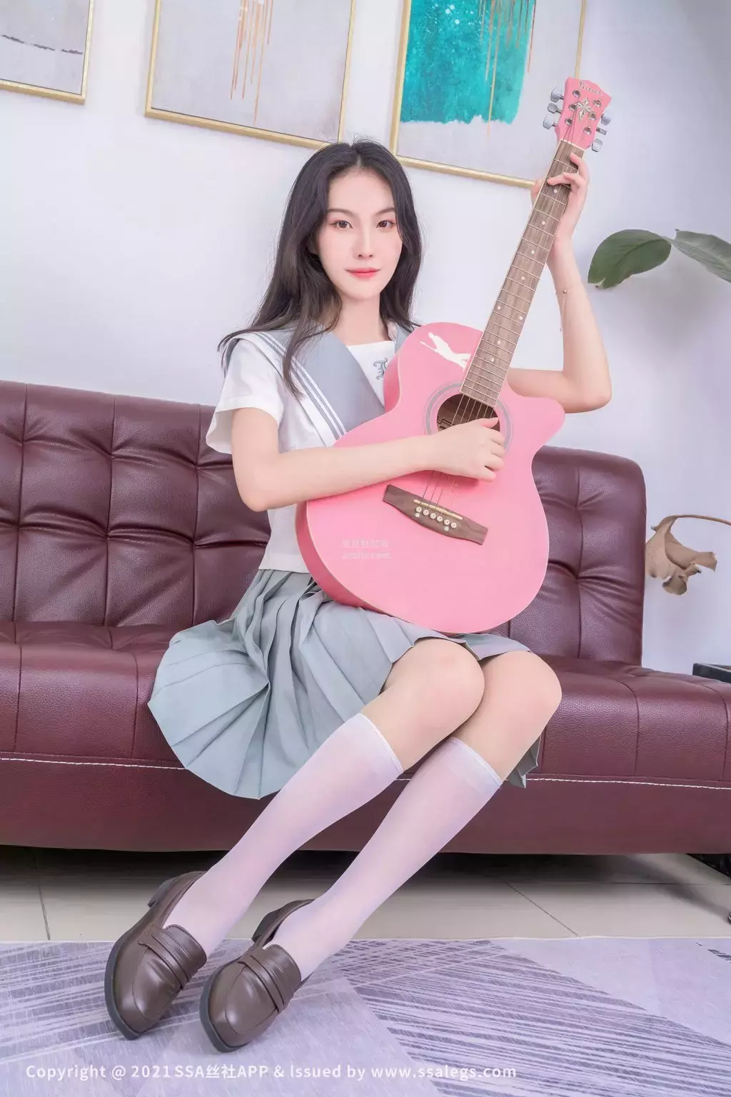 [SSA丝社] 超清版 NO.601 素素 白色中筒袜（上） 极品尤物啊-丽图社