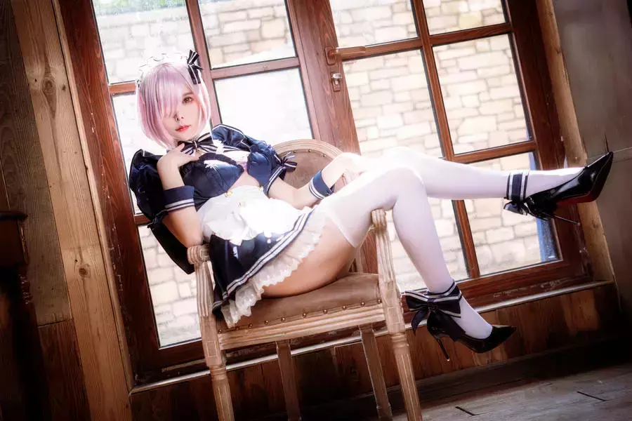 No.026 – FGO 玛修女仆 [10P] 超高清国内美女模特精选套图-丽图社