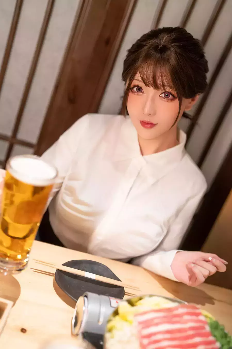 No.256 – 2025年02月计划G 不胜酒力的新人后辈 [77P 1V] 清秀自然美女头像图片-丽图社