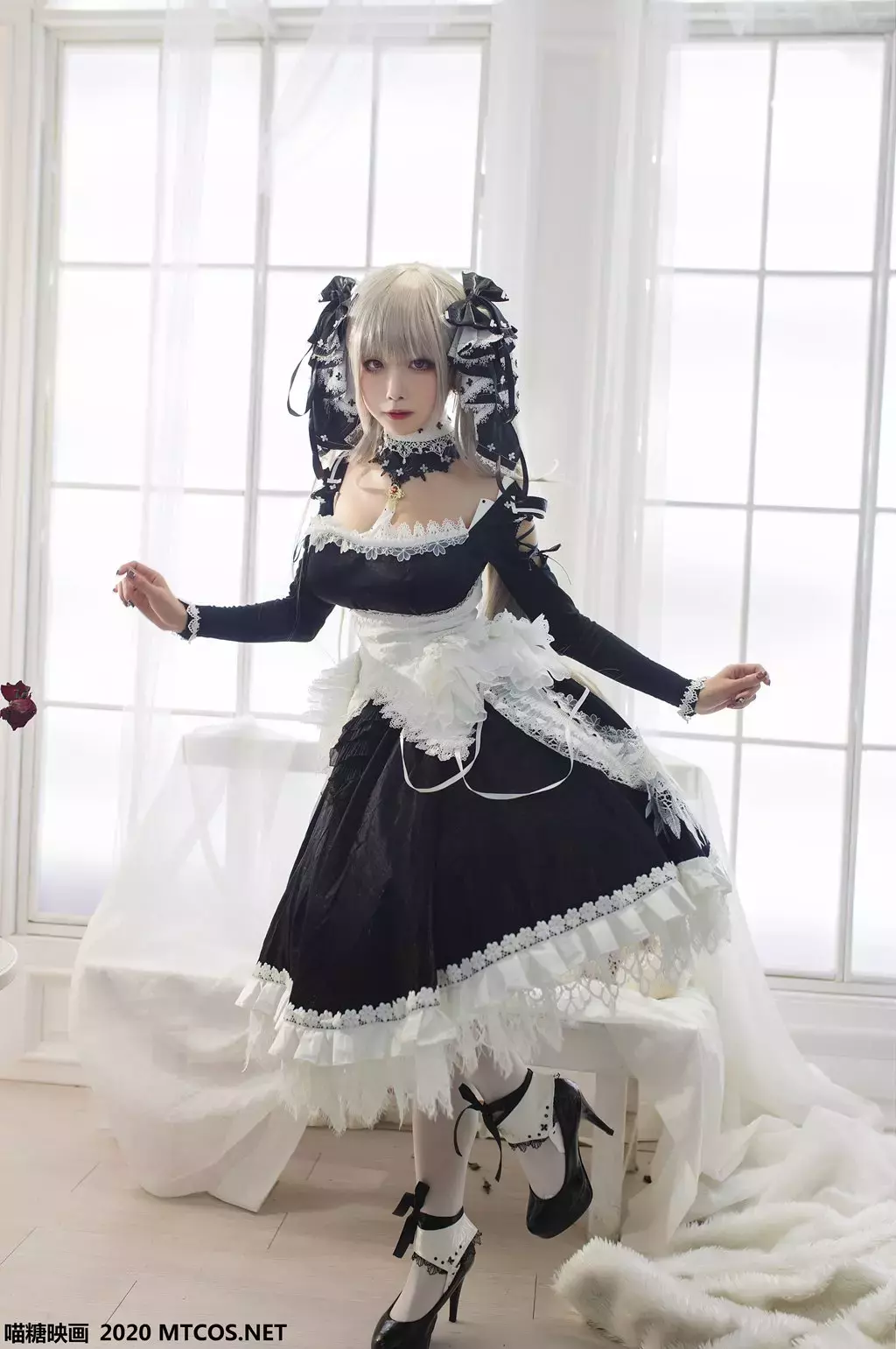 喵糖映画少女写真 VOL.127 黑巫女仆 个人艺术写真图片-丽图社