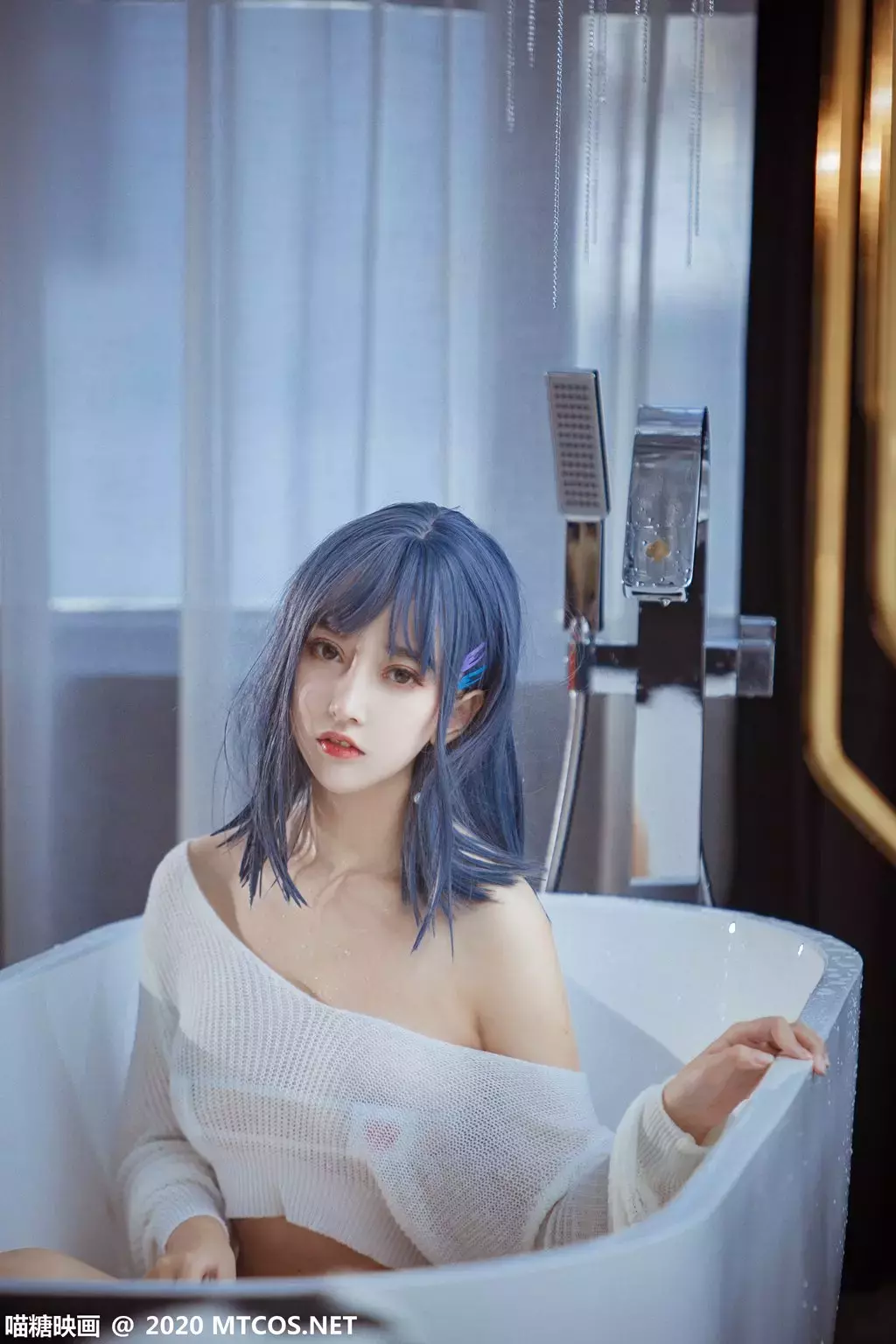 喵糖映画少女写真VOL.203 兽耳浴缸泳衣 美女写真大图图片-丽图社