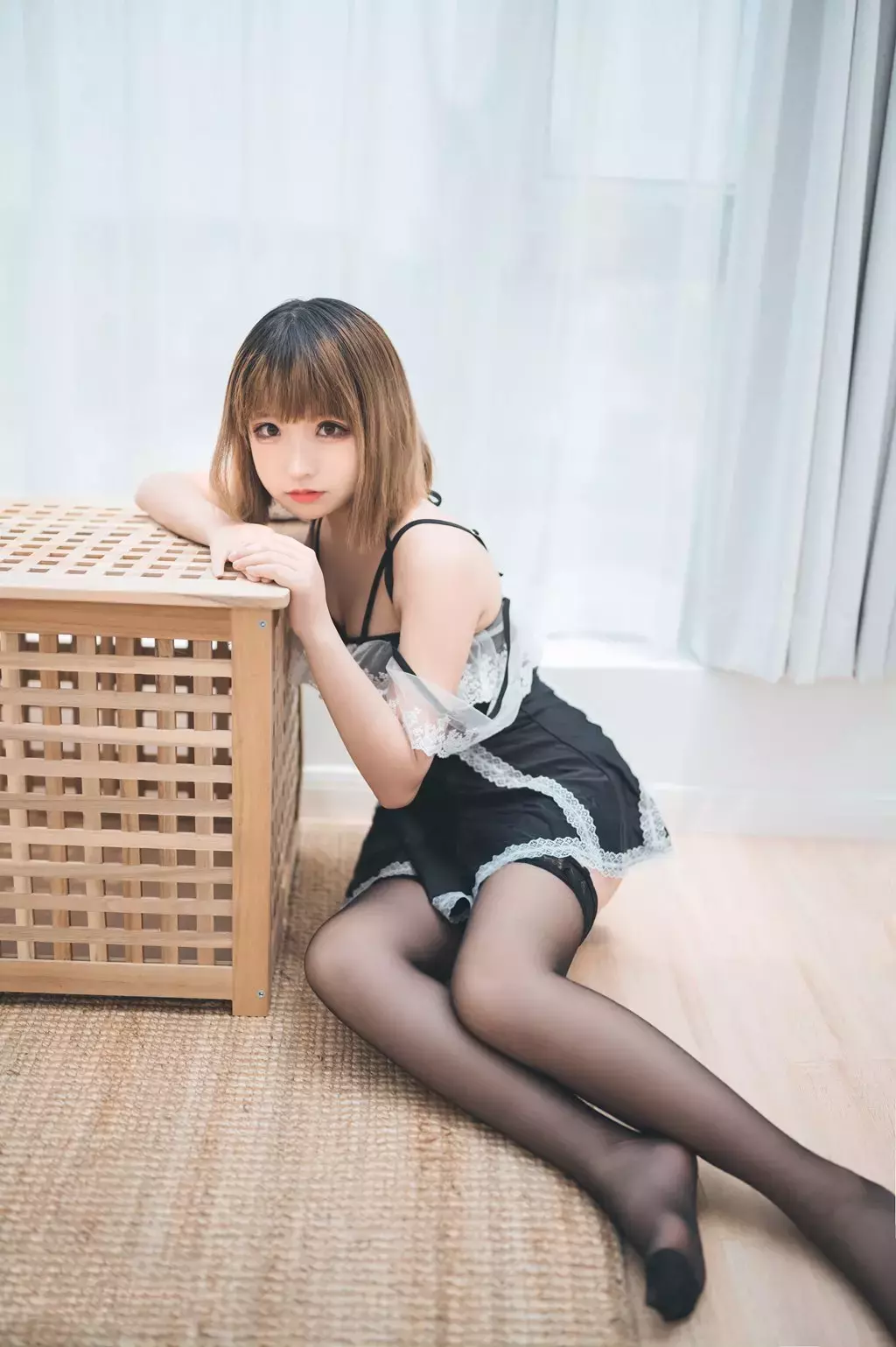 喵糖映画少女写真 VOL.253 大眼睛黑丝萌妹 性感美女写真照素材-丽图社