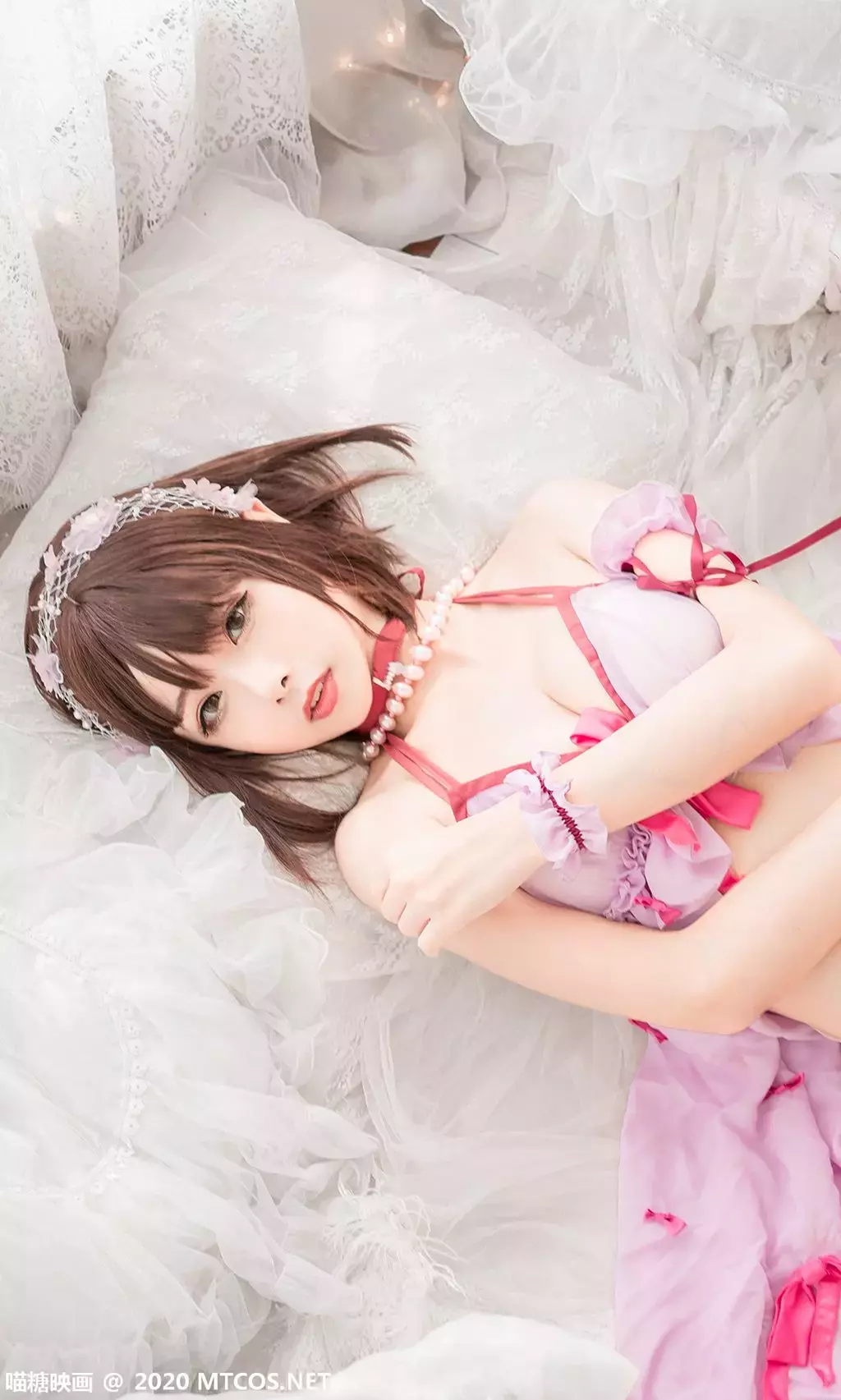 喵糖映画少女写真 VOL.243 白丝加藤惠 美女组图图片-丽图社