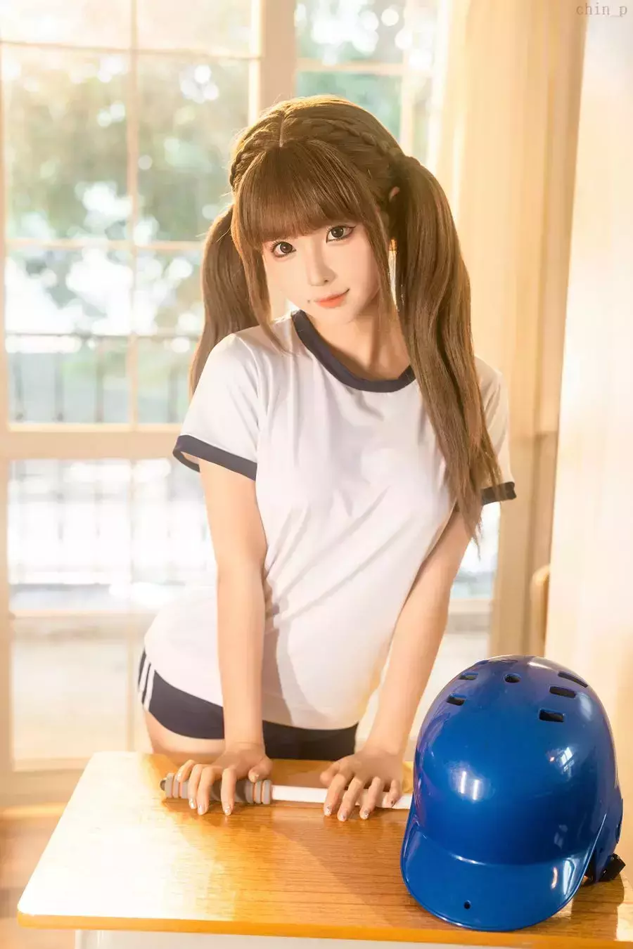 No.330 – 体操室 [37P] 清秀自然美女头像图片-丽图社