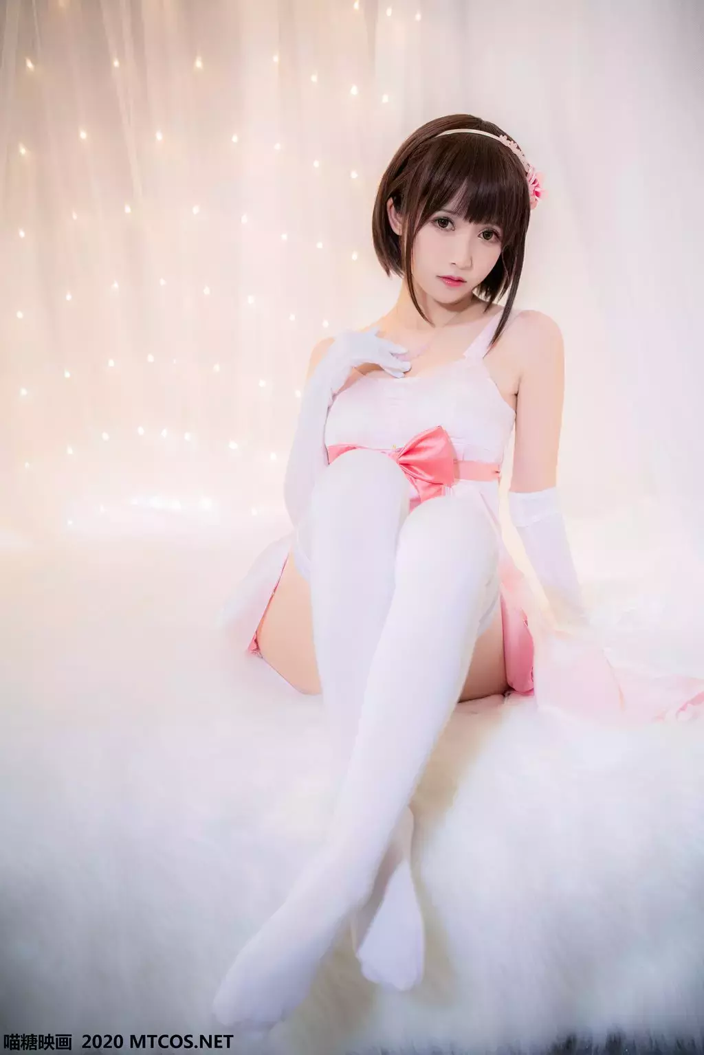 喵糖映画少女写真 VOL.151 白丝路人女友 美女模特性感写真-丽图社