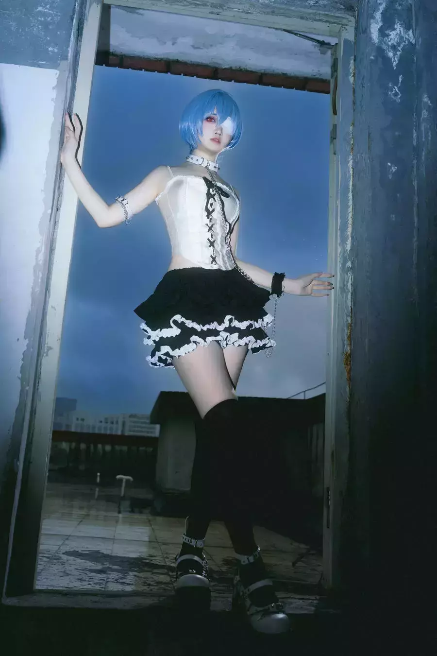 No.014 – 雨后天台 [35P] 清纯美女图片高清图集-丽图社