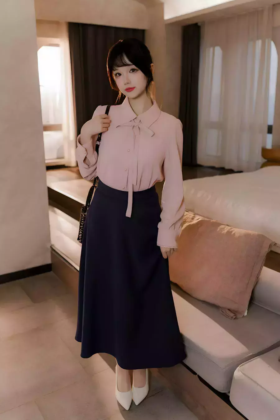 No.089 – 肉丝通勤OL [70P 1V] 时尚美女写真壁纸图片照-丽图社