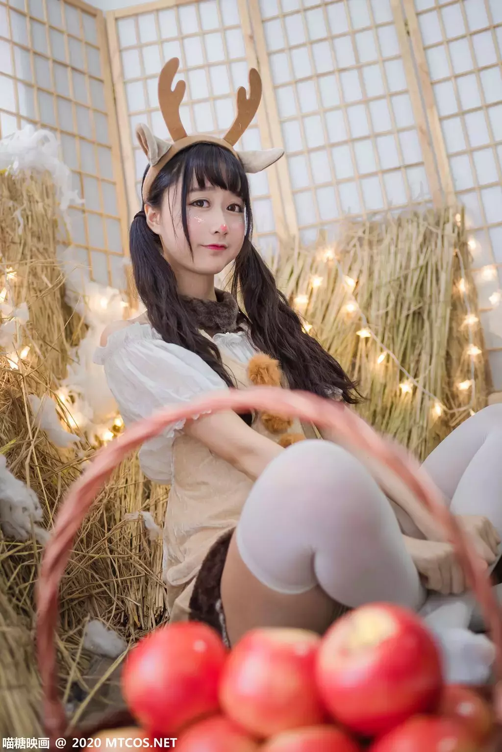 喵糖映画少女写真 VOL.268 一只可爱的驯鹿酱 性感写真素材-丽图社