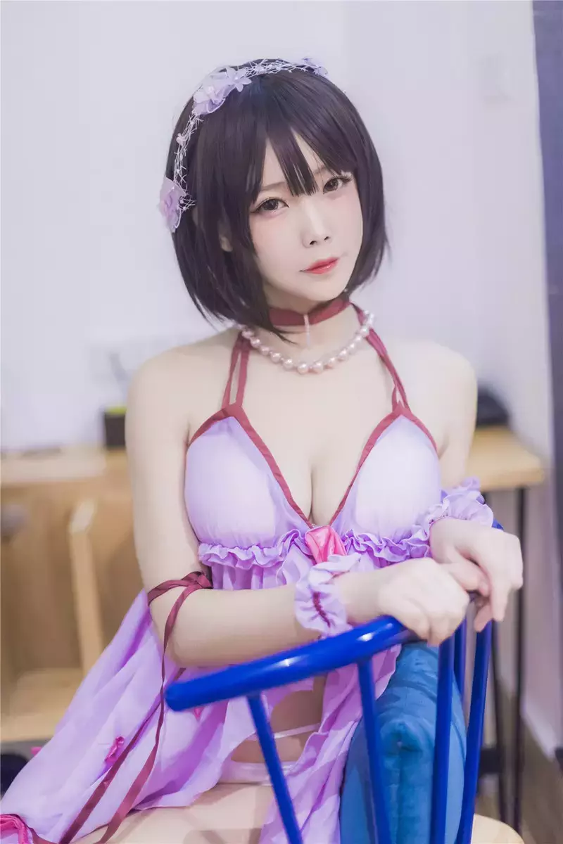 风之领域写真 No.201 紫色薄沙睡裙 气质美女写真图片-丽图社