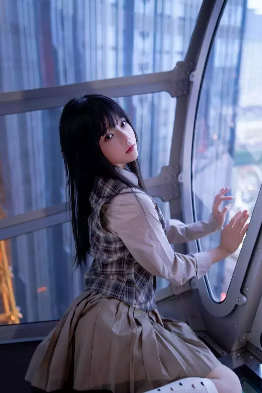 No.245 – 制服摩天轮 [27P] 多样百变女孩的时尚穿搭照片-丽图社