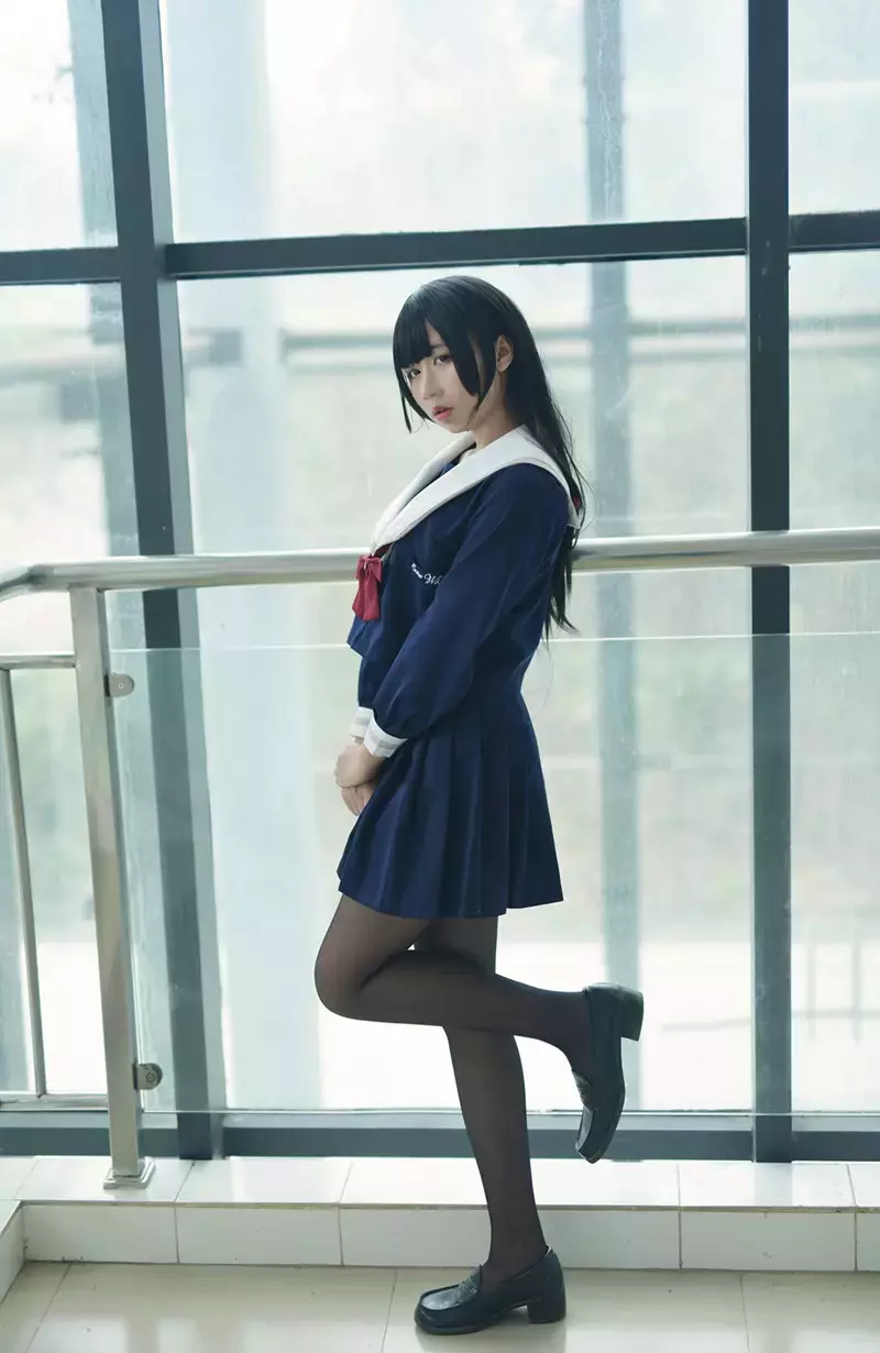 风之领域写真 No.128 校服黑丝 性感美女写真照高清图片素材-丽图社