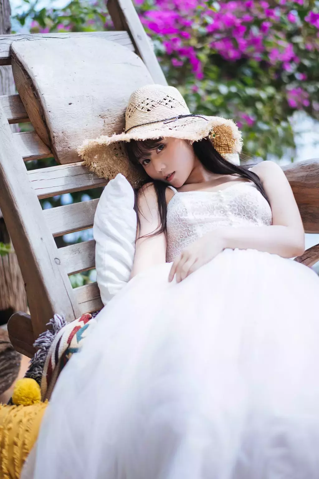 喵糖映画少女写真 VOL.305 静夏白裙 唯美性感身材美女图片壁纸-丽图社